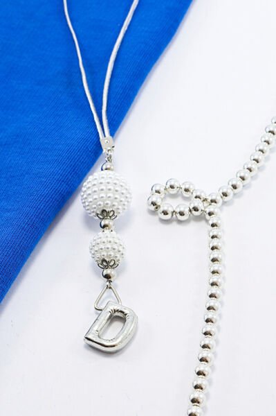 İncili Harfli Dikiz Ayna Süsü D Harfi, Gümüş Renkli Hediyelik Yeni Araba Hediyesi