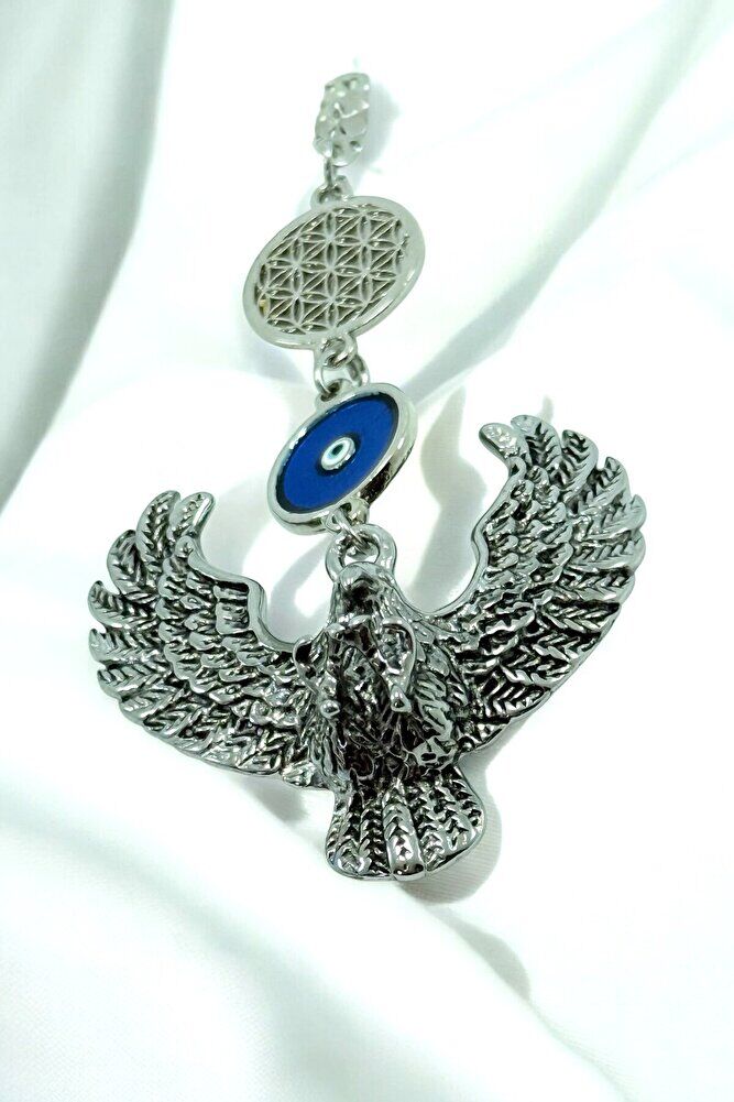 Three-dimensional Bird Life Flower Evil Eye Bead Car Rearview Mirror Ornament