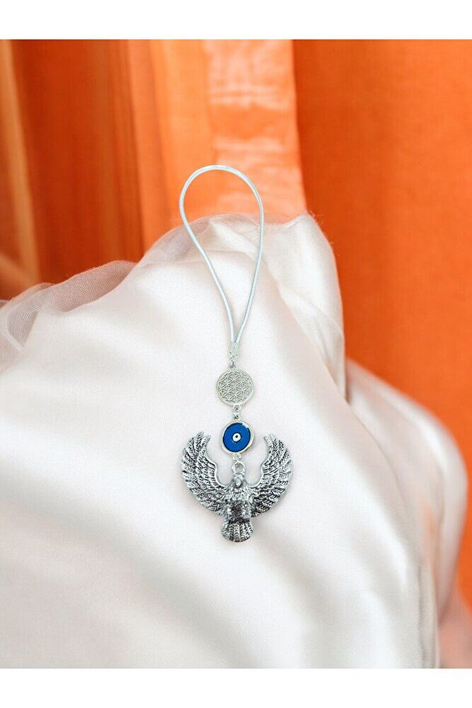 Three-dimensional Bird Life Flower Evil Eye Bead Car Rearview Mirror Ornament