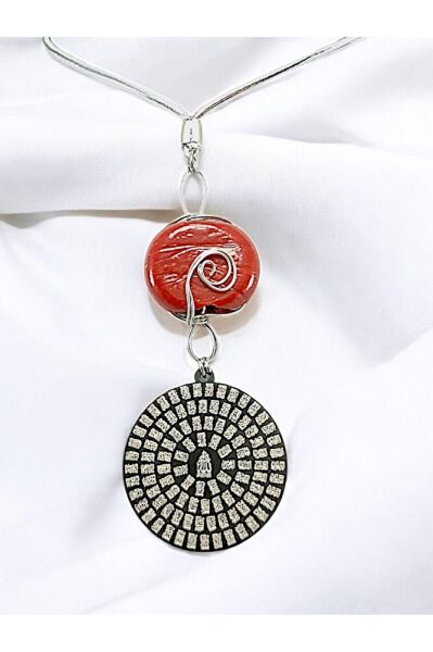 Siyah Renk Çift Taraflı Esma'ül Hüsna Ayetel Kürsi Araba Dikiz Ayna Süsü, Dana Gözlü