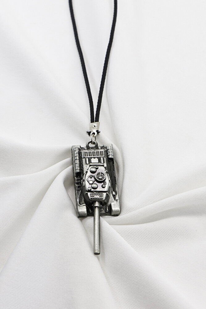 Siyah Eskitmeli Renk Metal Tank Figürlü Dikiz Ayna Süsü, Hediyelik Yeni Araba Hediyesi