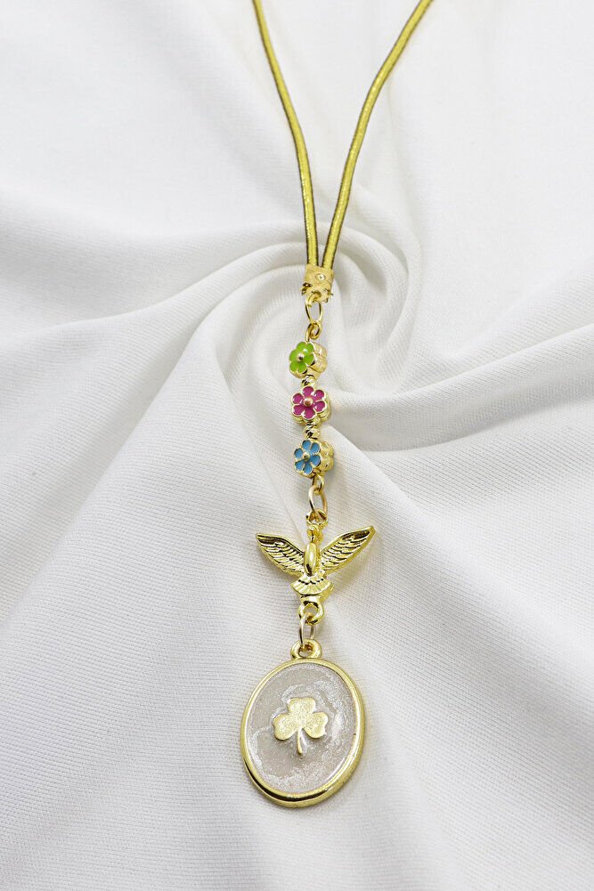 Kuşlu Küçük Renkli Çiçekli Sedefli Yonca Dikiz Ayna Süsü, Yeni Araba Hediyesi