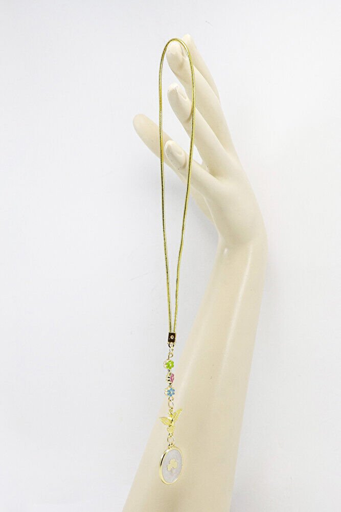 Kuşlu Küçük Renkli Çiçekli Sedefli Yonca Dikiz Ayna Süsü, Yeni Araba Hediyesi