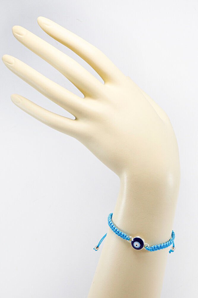 Turquoise Color Evil Eye Beaded Elevator Bracelet, Gift Bracelet