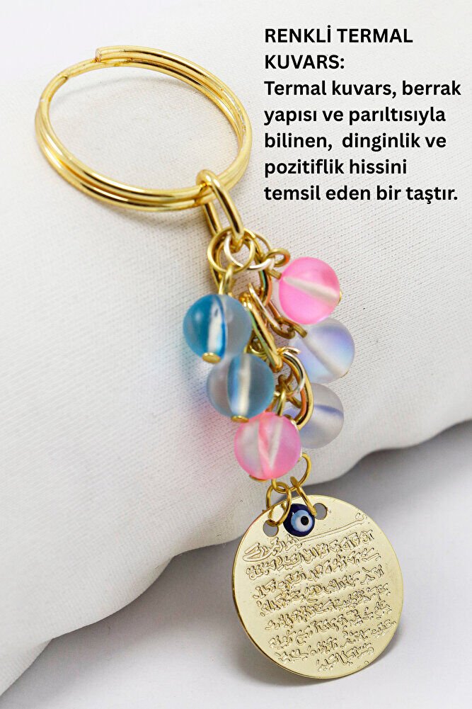 Gold Renkli Metal Ayetel Kürsi, Sıkma Doğal Taşlar: Renkli Termal Kuvars