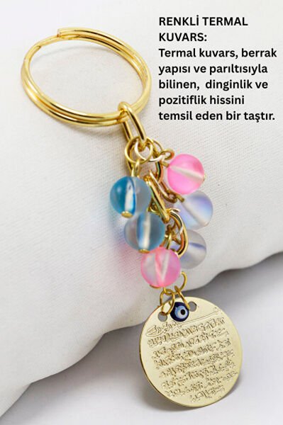 Gold Renkli Metal Ayetel Kürsi, Sıkma Doğal Taşlar: Renkli Termal Kuvars