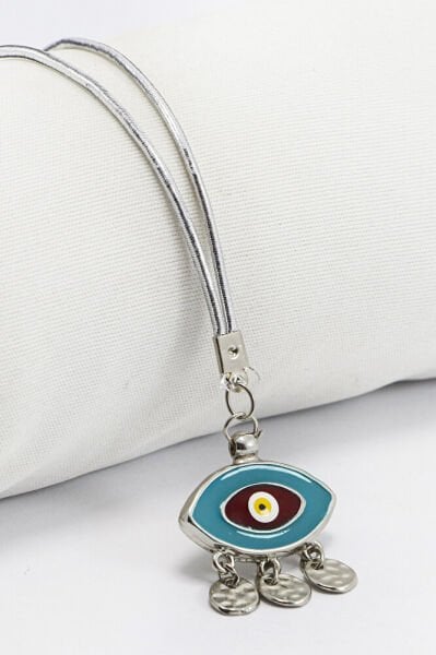 Turkuaz Göz Figürlü Salkım Otantik Dikiz Ayna Süsü, Yeni Araba Hediyesi