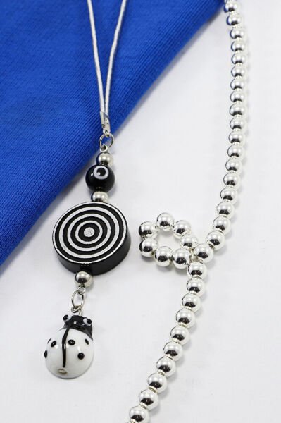 El Yapımı Siyah Nazarlı Girdap Figürlü Cam Uğur Böcekli Araba Dikiz Ayna Süsü, Yeni Araba Hediyesi