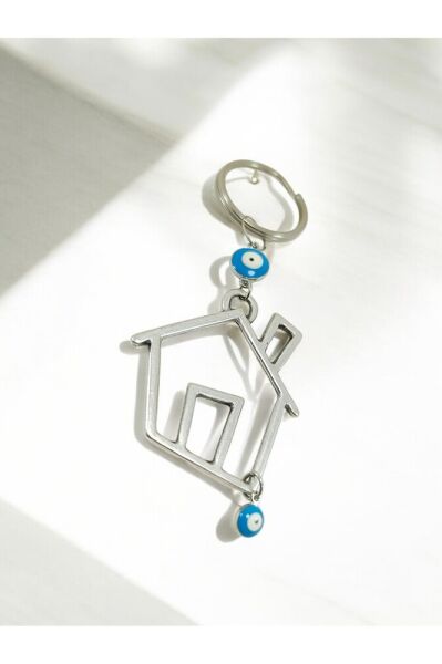 Metal Ev Nazar Boncuğu Anahtarlık, Araba Dikiz Ayna Süsü Hediyelik