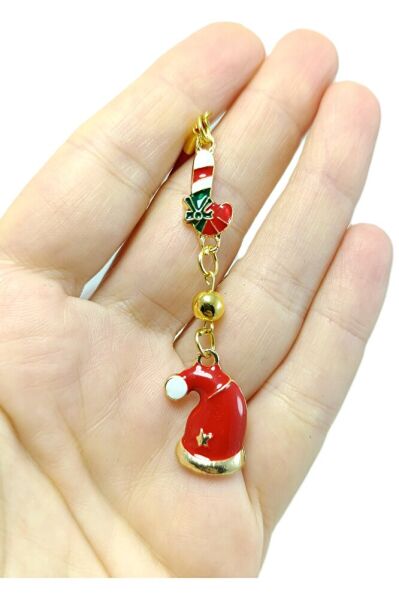 Metal Yılbaşı Temalı Araba Dikiz Ayna Süsü, Yeni Yıl Hediyesi Yeni Yıl Ağacı Süsü