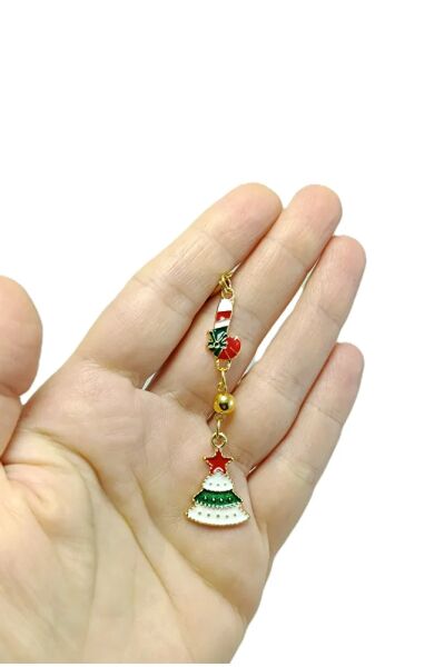 Metal Yeni Yıl Noel Baba Yılbaşı Araba Dikiz Ayna Süsü, Yeni Yıl Hediyesi Yeni yıl Ağacı Süsü