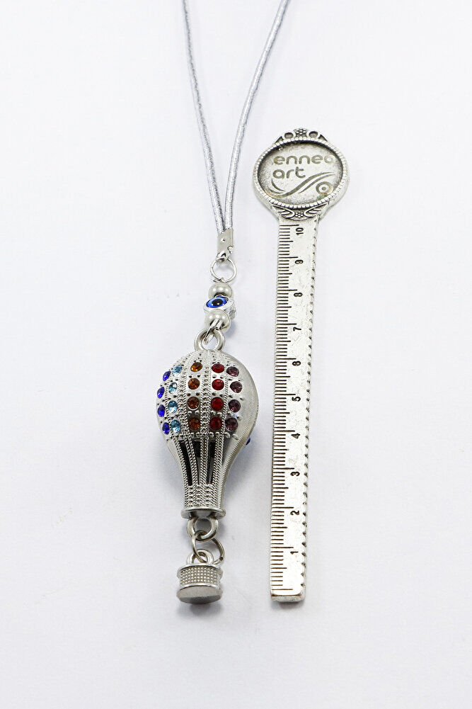 Renkli Parlak Taşlı Uçan Kapadokya Balonu Dikiz Ayna Süsü, Yeni Araba Hediyesi