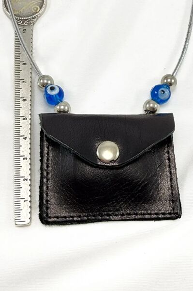 Faux Leather Small Bag Prayers to be Recited on a Trip Car Rearview Mirror Ornament