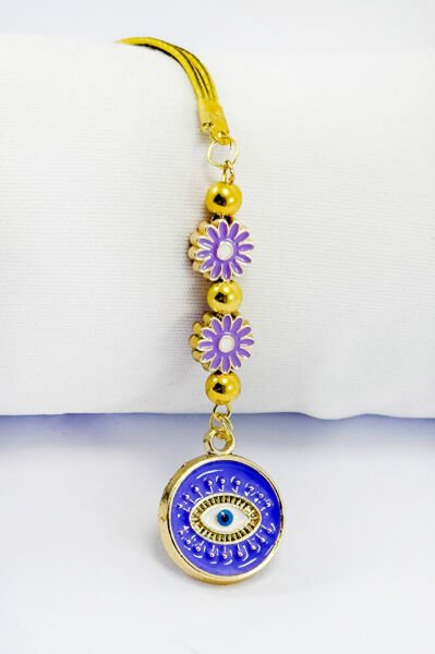 Lilac Daisy Eye Figure Car Rearview Mirror Ornament, New Car Gift