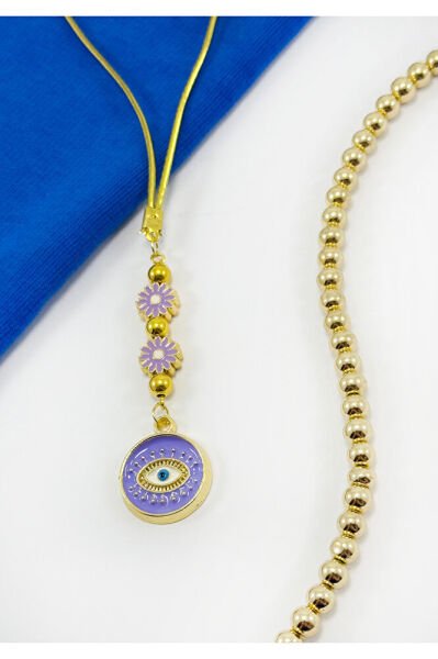 Lilac Daisy Eye Figure Car Rearview Mirror Ornament, New Car Gift