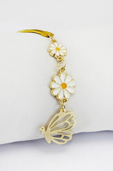 Daisy Butterfly Car Rearview Mirror Ornament, New Car Gift