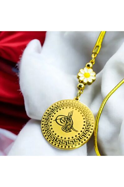 Dikiz Ayna Süsü, Çelik Tuğra Uç Altın Kaplama Papatya Yeni Araba Hediyesi