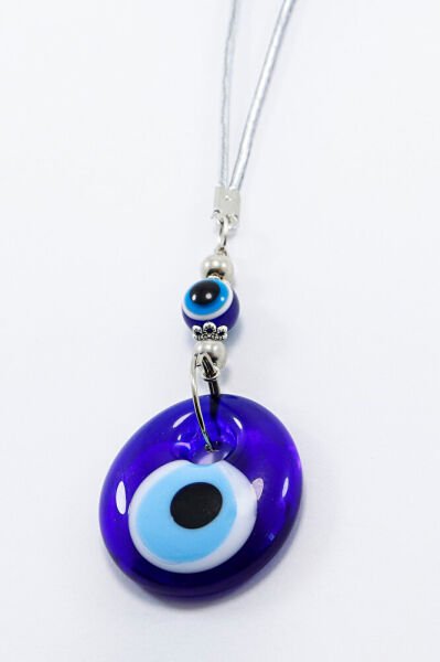 Handmade Glass Evil Eye Beaded Car Rearview Mirror Ornament, Luxury Car Gift