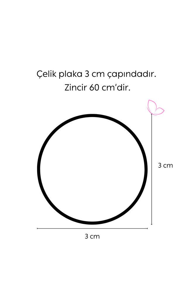 Zihinsel Huzur Nazar Ayeti & Çerçeveli Fatiha Suresi İşlemeli 316L Çelik Siyah Renkli Kolye 3 cm