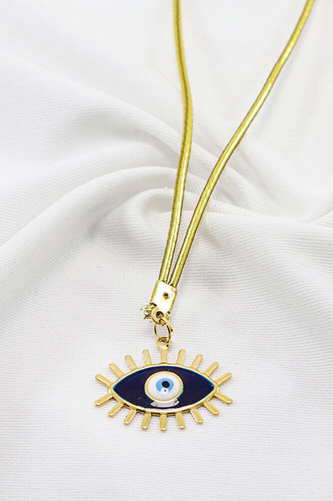 Mineli Lacivert Renkli Kirpikli Göz Figürlü Araba Dikiz Ayna Süsü, Yeni Araba Süsü