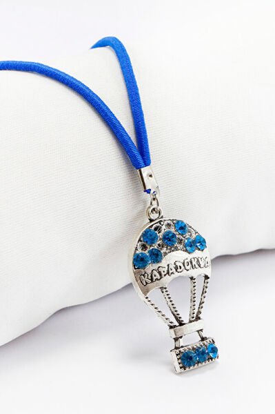 El Yapımı Turkuaz Parlak Taşlı Kapadokya Balonu Araba Dikiz Ayna Süsü, Yeni Araba Hediyesi