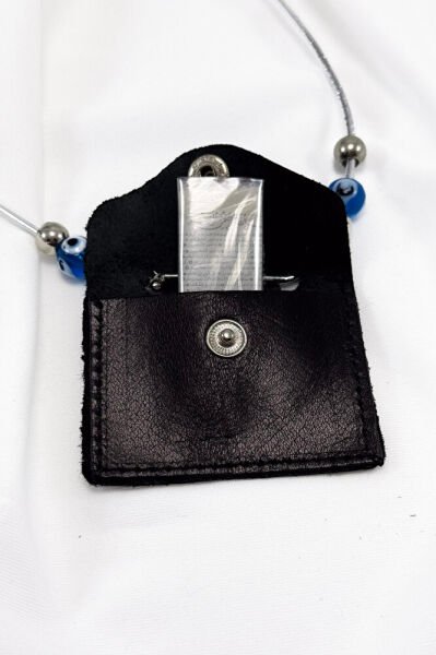 Suni Deri Küçük Çanta Ayetel Kürsi Nazar Ayeti Felak Nas Sureleri Cevşen Araba Dikiz Ayna Süsü