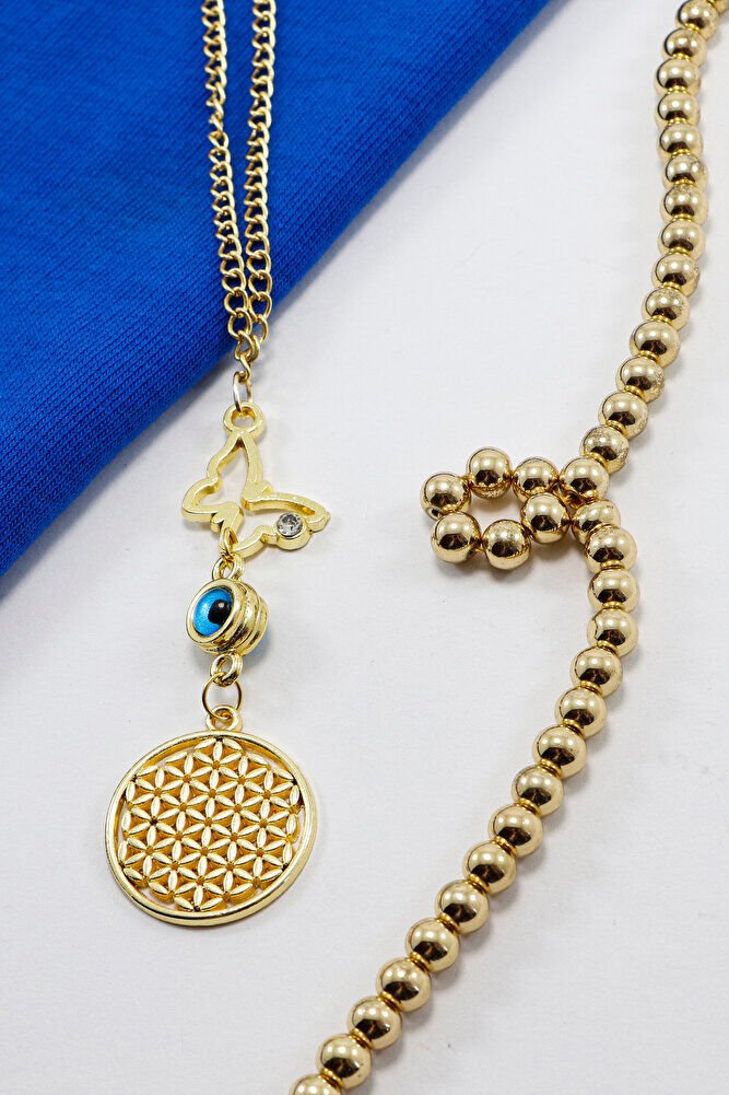 Gold Renkli Parlak Taşlı Kelebek Lotus Çiçekli Araba Dikiz Ayna Süsü, Yeni Araba Hediyesi