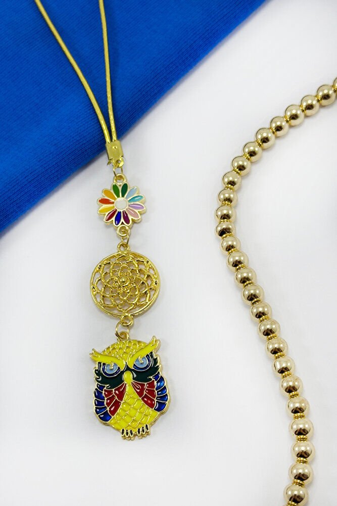 Renkli Çiçekli Lotus Çiçeği Sevimli Baykuş Araba Dikiz Ayna Süsü, Yeni Araba Hediyesi