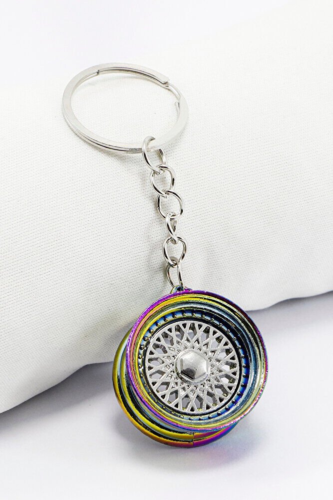 Renkli Küçük Jant Anahtarlık, Hediyelik Jant Figürlü Anahtarlık