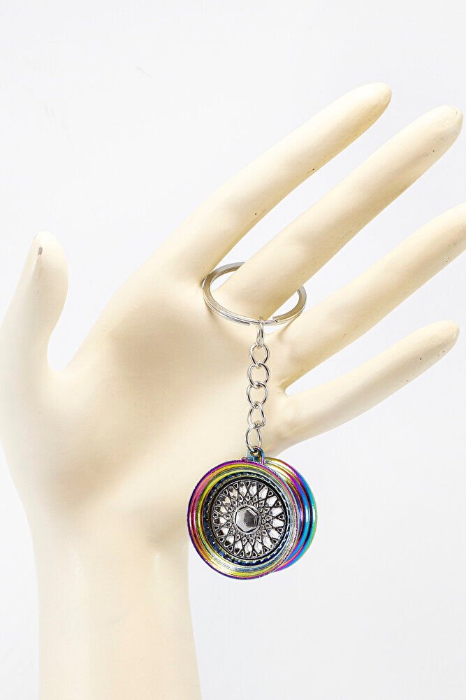 Renkli Küçük Jant Anahtarlık, Hediyelik Jant Figürlü Anahtarlık