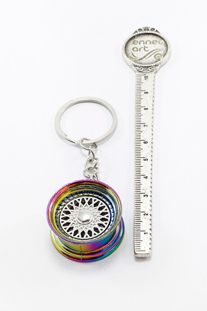 Renkli Küçük Jant Anahtarlık, Hediyelik Jant Figürlü Anahtarlık