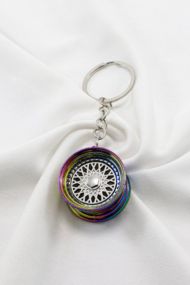 Renkli Küçük Jant Anahtarlık, Hediyelik Jant Figürlü Anahtarlık