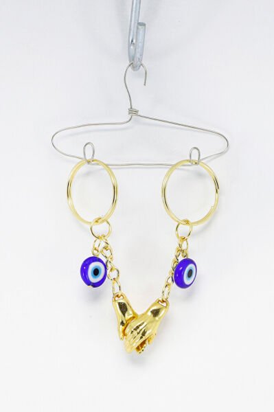 Gold Colored Magnetic Lover Keychain Holding Hands, Valentine's Gift