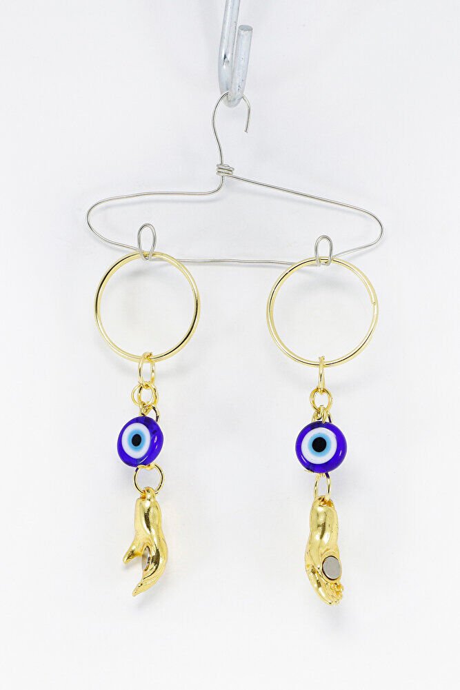 Gold Renkli El Ele Tutuşan Mıknatıslı Sevgili Anahtarlık, Sevgili Hediyesi