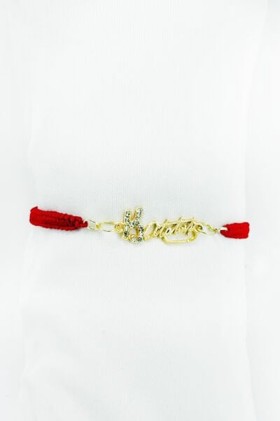 K.Atatürk Yazılı İpli Asansörlü Ayarlanabilir Bileklik, Hediyelik Bileklik