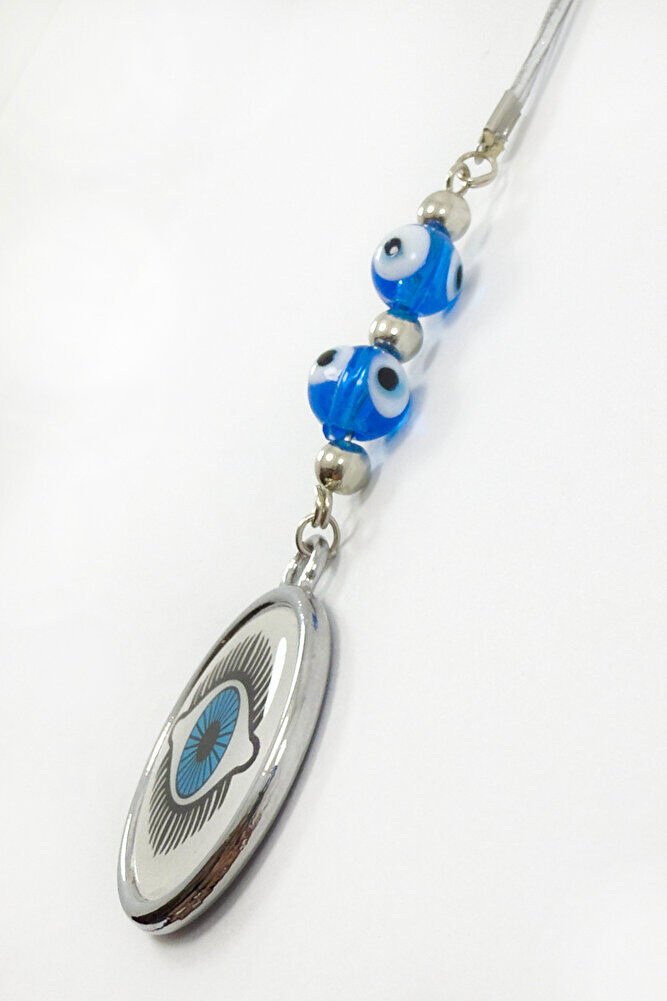 Handmade Glass Evil Eye Beaded Colorful Eye Figured Car Rearview Mirror Ornament