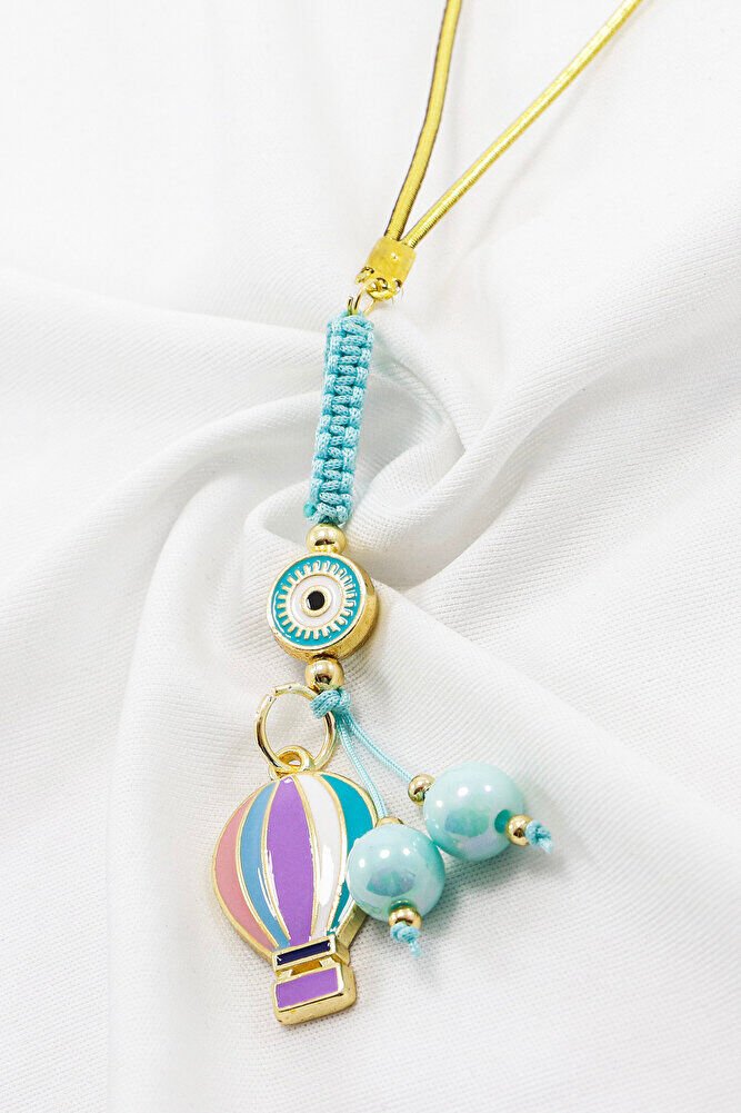 Çerçeveli Nazar Boncuklu Renkli Uçan Balon Salkım Dikiz Ayna Süsü, Yeni Araba Hediyesi