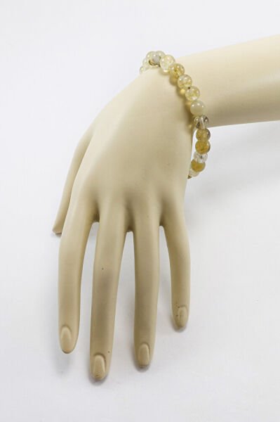 Doğal Taşlı Lastikli Bileklik Taşlar; Sitrin, Hediyelik Doğal Güzellikler