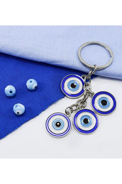 Evil Eye Beaded Keychain, Evil Eye Bag Ornament for Gift