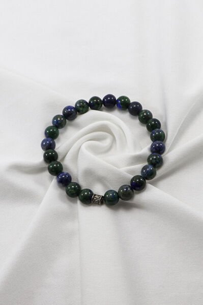 Hediyelik Bileklik, Doğal Taşlı Lastikli Bileklik Taşlar; Azurit