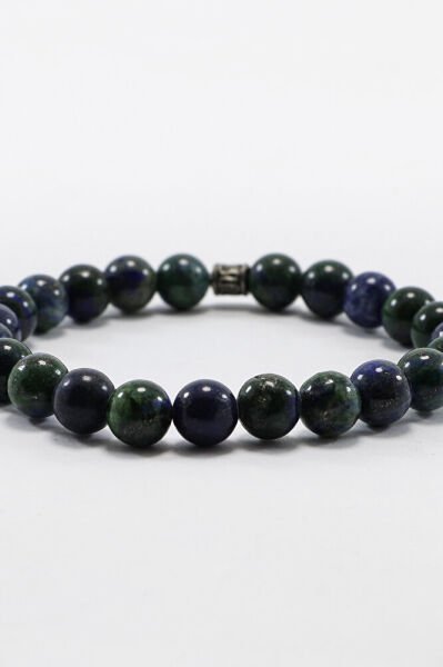 Hediyelik Bileklik, Doğal Taşlı Lastikli Bileklik Taşlar; Azurit