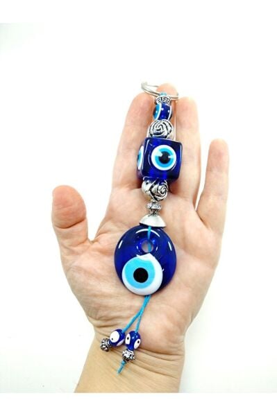 Cam Nazar Boncuğu 3,5 cm El Yapımı Duvar Dekorları