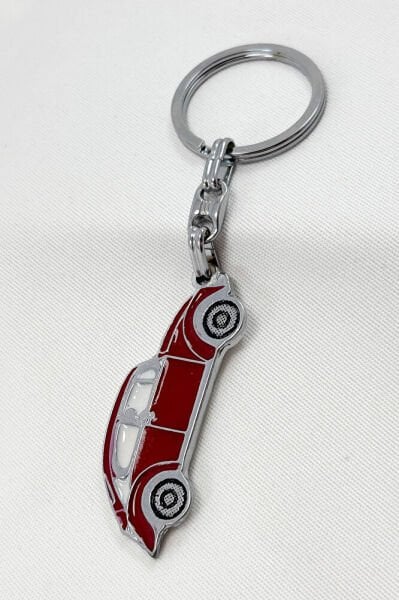 Red Car Figured Metal Keychain, Gift Keychain