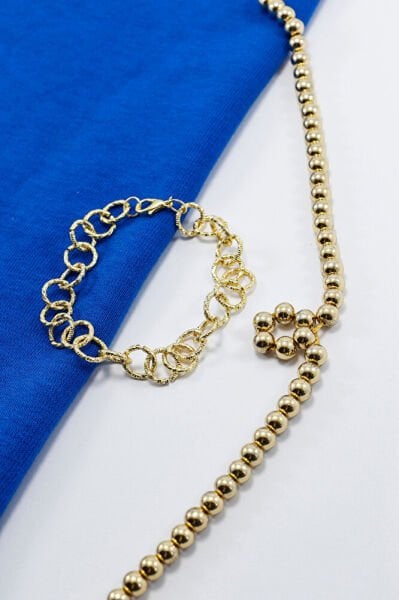 Büyük Halka Bileklik, Laklı Gold Kaplama Özel tasarım Hediyelik aksesuar