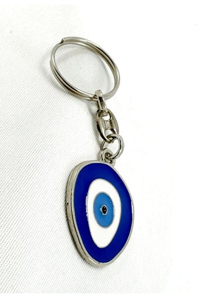 Metal Evil Eye Beaded Keychain, Gift Keychain