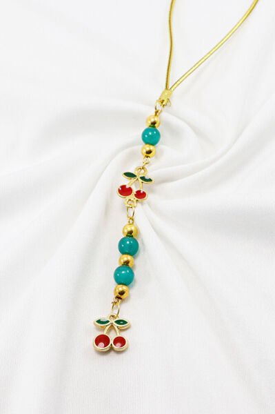 Cam Boncuklu Salkım Kiraz Araba Dikiz Ayna Süsü, Yeni Araba Hediyesi