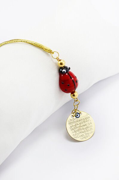 Metal Evil Eye Bead Car Rearview Mirror Ornament Luxury Gift Accessory