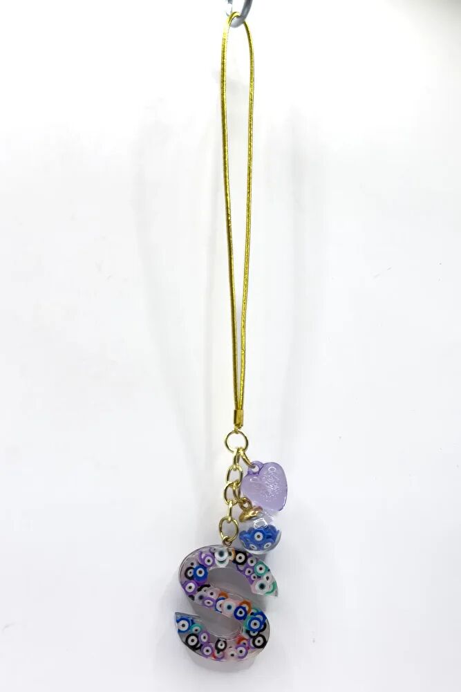 Renkli Nazar Boncuklu S Harfi Araba Dikiz Ayna Süsü, Yeni Araba Hediyesi