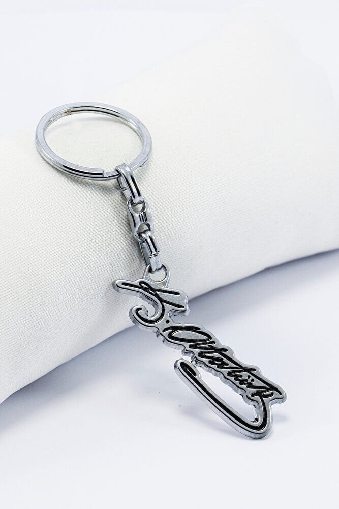 Gümüş Renkli Mustafa Kemal Atatürk İmzalı Metal Anahtarlık, Hediyelik Anahtarlık