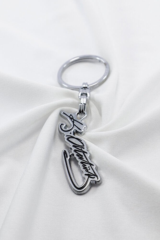 Gümüş Renkli Mustafa Kemal Atatürk İmzalı Metal Anahtarlık, Hediyelik Anahtarlık